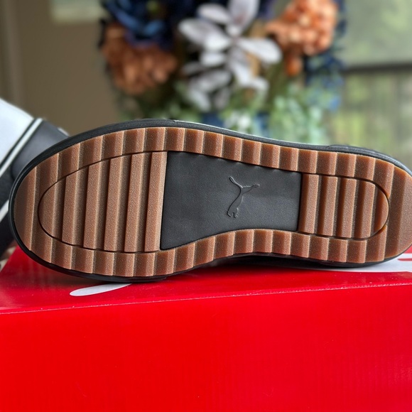 Puma Kaia Mid L White and Black High-Top Sneakers - Picture 11 of 14